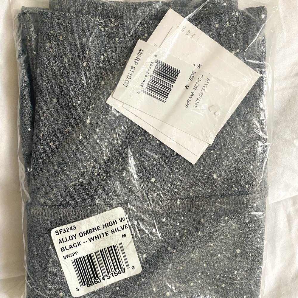 Beyond Yoga Alloy Ombré High Rise Grey/Silver Workout Leggings